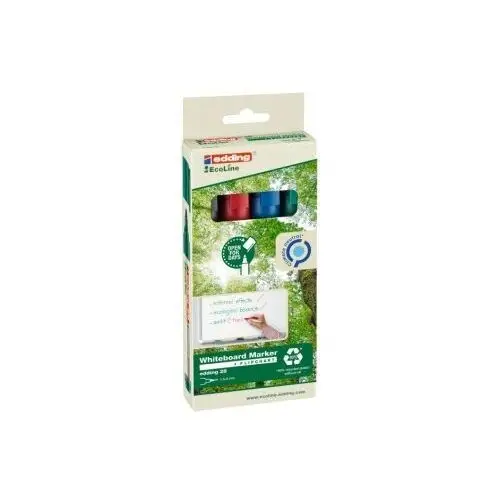 Marker do tablic e-28/4 s ecoline, 1,5-3mm, 4 szt. Edding