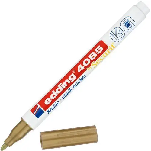 Marker kredowy e-4085 , 1-2mm, złoty Edding