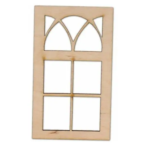 EKO-DECO, dekor, prostokątne okno z witrażem