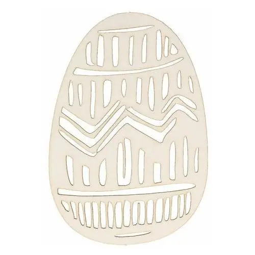 Eko-deco , jajko z wzorem wycinanki, tekturowe