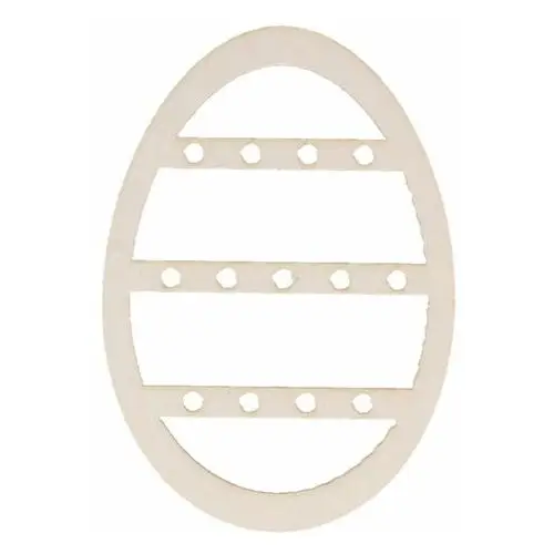Eko-deco , tekturowe jajko z ozdobnym szlaczkiem