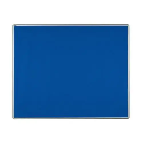 Tablica tekstylna w aluminiowej ramie, 1500 x 1200 mm, niebieska Ekotab
