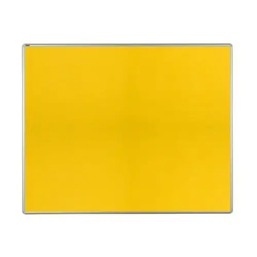 Ekotab Tablica tekstylna w aluminiowej ramie, 1500 x 1200 mm, żółta