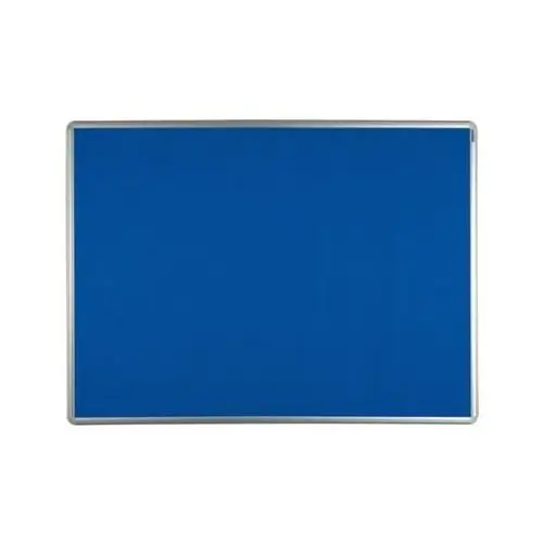 Tablica tekstylna w aluminiowej ramie, 900 x 600 mm, niebieska Ekotab