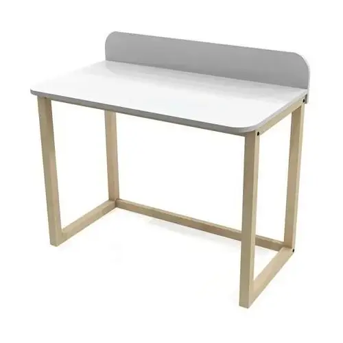 Białe biurko dla 6 latka, dla przedszkolaka - zarun 3x Elior