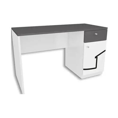 Elior Biało-grafitowe biurko dla dziecka timi 2x - 5 kolorów