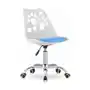 Biało-niebieskie krzesło dziecięce do biurka - Parpa Sklep