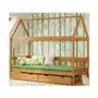 Łóżko dla dziecka przypominające domek, olcha - dada 4x 180x90 cm Elior Sklep