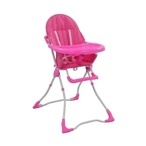 Różowe krzesełko dziecięce do karmienia - Hikko
