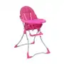Różowe krzesełko dziecięce do karmienia - Hikko Sklep