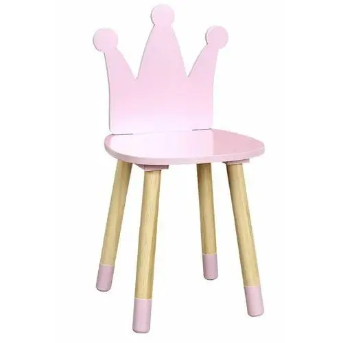 Różowe Krzesło Dziecięce Korona - Nilli 28X54