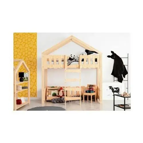Skandynawskie łóżko piętrowe domek- Rosti 4X