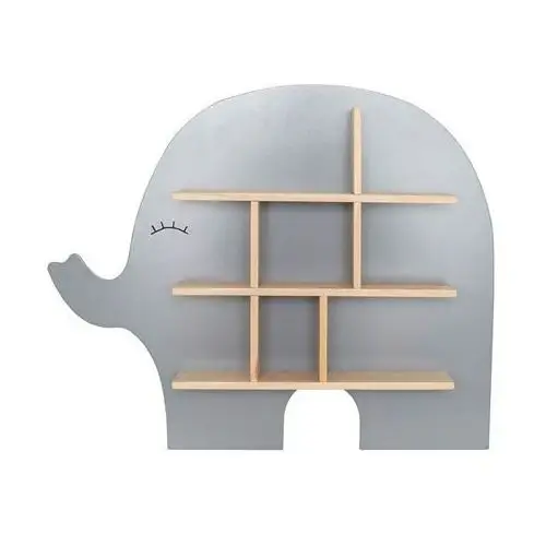 Srebrna półka dla dzieci w kształcie słonika - pera 4x Elior