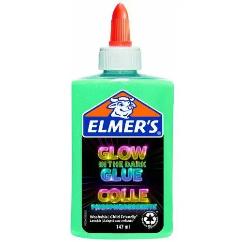 Elmer's Klej świecący w ciemności 147ml niebieski, elmer`s
