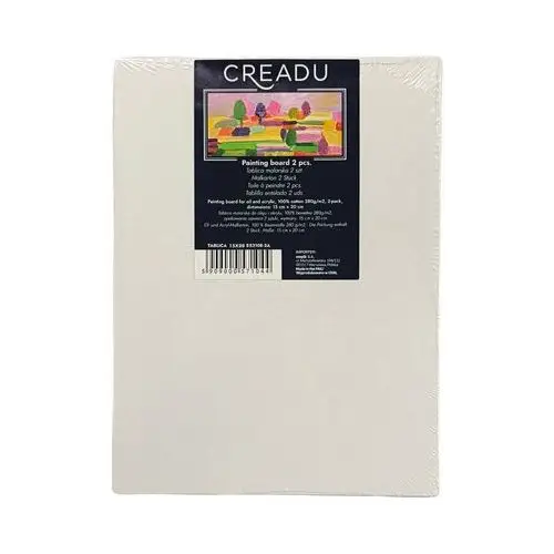 Empik Creadu, tablica malarska bawełniana dla oleju i akrylu, 15x20 cm, 2 szt