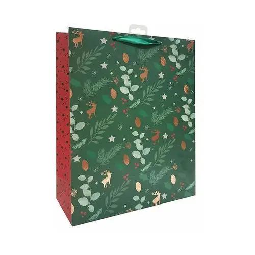 Torba prezentowa, classic christmas, renifer, l, 40x30x12 cm Empik