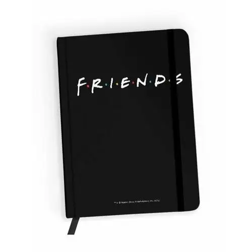 Notes w linie, friends 002, czarny z kolorowym nadrukiem Ert group