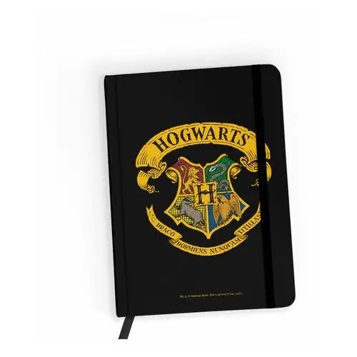Notes w linie, Harry Potter 038, czarny z kolorowym nadrukiem