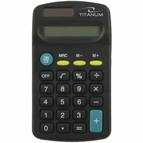 Kalkulator kieszonkowy Titanum, czarny
