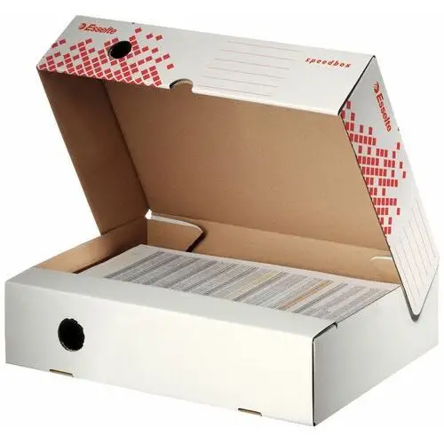 Esselte, pudło speedbox, 80 mm otwierane od szerszej strony