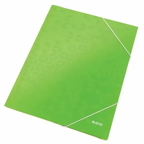 Teczka kartonowa z gumką WOW Leitz zielony