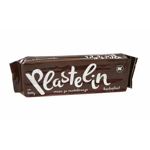 Eurocom Plastelina, karbon, brązowa, 500 g