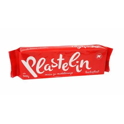 Plastelina, Karbon, czerwona, 500 g