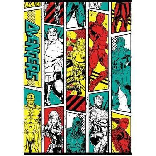 Eurocom Zeszyt w kratkę, a5, avengers comics