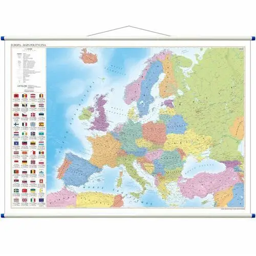 Europa - mapa ścienna polityczna 1:3 250 000