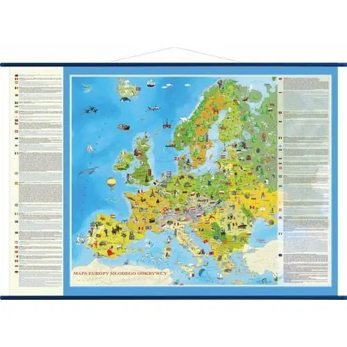 Europa młodego odkrywcy. Mapa ścienna Europy dla dzieci