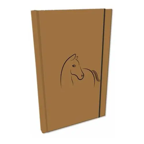 Elegancki notes notatnik a5 z gumką soft touch uv gładki koń beż papier chamois Ev-corp