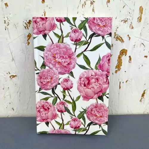 Notes notatnik A5 Soft Touch peonie