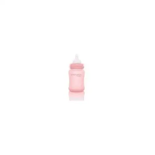 Everyday Baby Szklana butelka ze smoczkiem S, różowa 150 ml