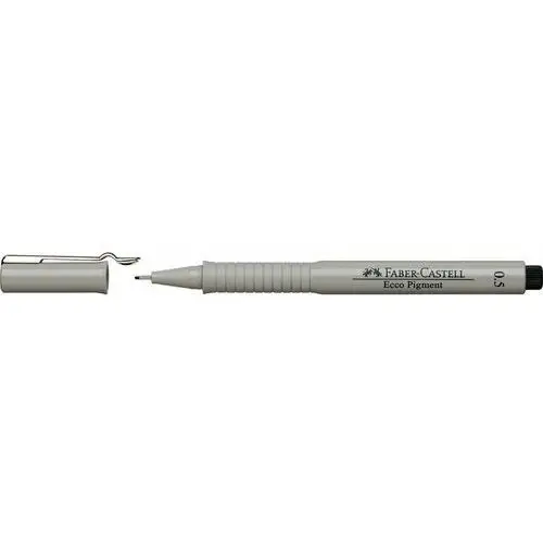 Faber-Castell, cienkopis 0.5 mm, Ecco Pigment Fibre-Tip Pen, czarny