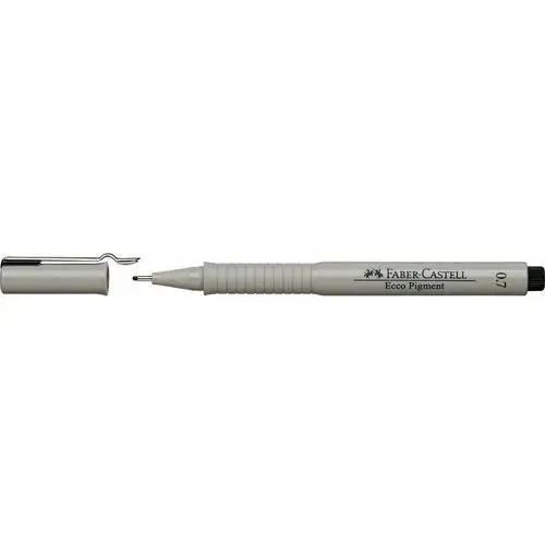 Cienkopis 0.7 mm, ecco pigment fibre-tip pen, czarny Faber-castell
