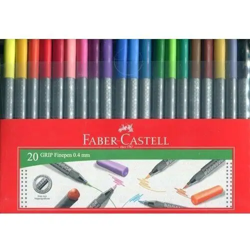 Faber-castell Cienkopisy grip, 20 kolorów
