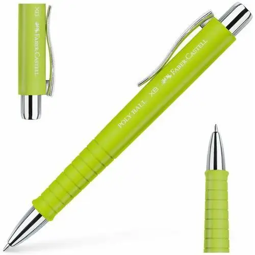 Faber-castell długopis automatyczny na wymienne wkłady poly ball xb limonka
