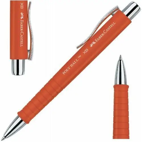 FABER-CASTELL Długopis automatyczny na wymienne wkłady Poly Ball XB ORANGE, kolor pomarańczowy