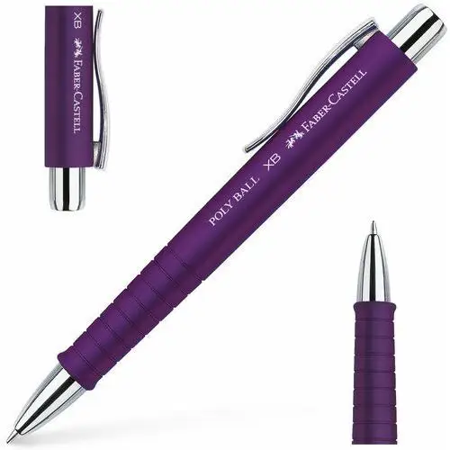 FABER-CASTELL Długopis automatyczny na wymienne wkłady Poly Ball XB ŚLIWKA