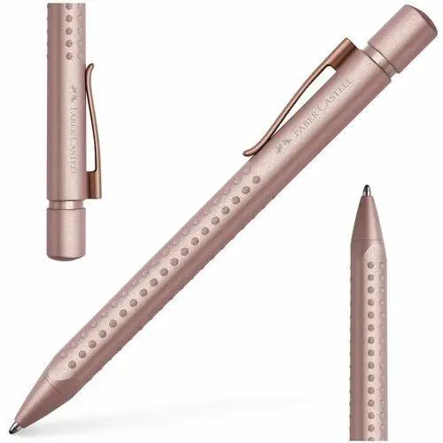 Faber-castell długopis automatyczny wypustki grip elegancki rose copper