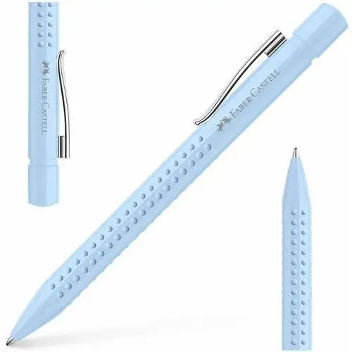 Faber-castell długopis automatyczny wypustki grip sky blue