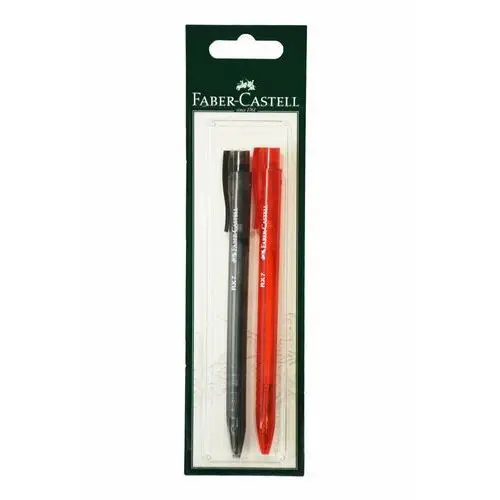 Długopisy żelowe, czerwony i czarny, 2 sztuki Faber-castell