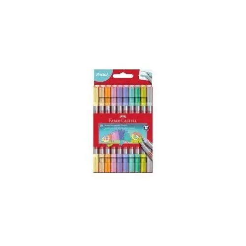 Faber-Castell Flamastry dwustronne pastel 10 kolorów