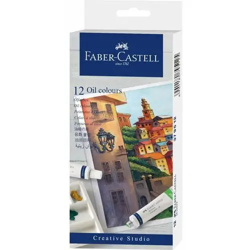 Faber-castell farby olejne w tubkach 12 kol x 9 ml