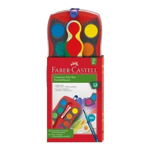 Farby szkolne connector , 12 kolorów Faber-castell