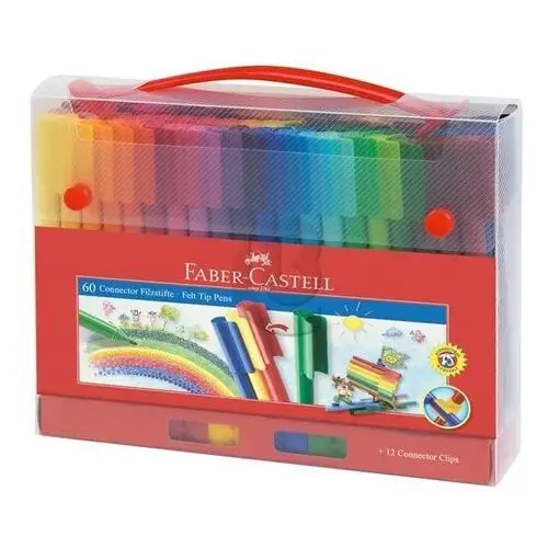 Faber-castell Flamastry connector , 60 kolorów w walizce