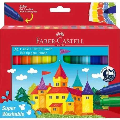 Flamastry jumbo zamek faber-castell 24 kolory Faber-castell