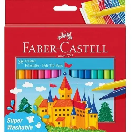 Flamastry Zamek 36 Kolorów Faber Castell