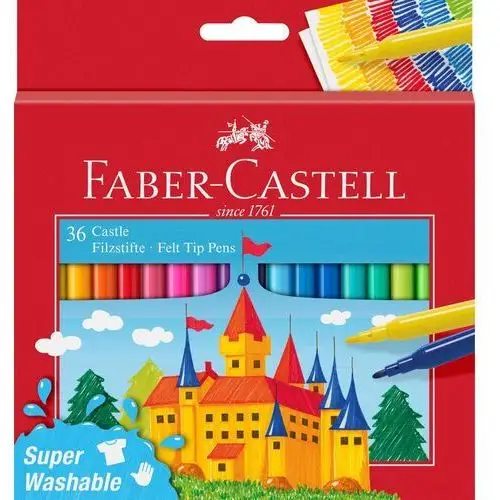 Faber-castell Flamastry zamek , 50 kolorów