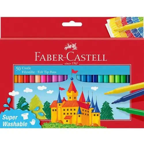 Flamastry zamek 50 kolorów Faber-castell